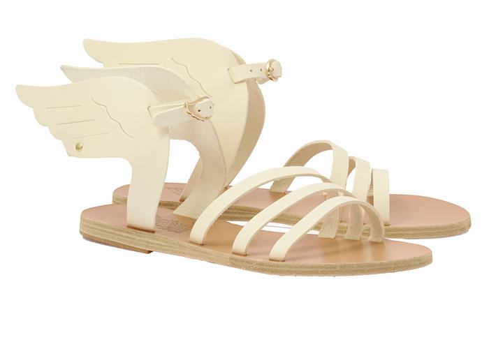 Sandali Con Cinturino Ancient Greek Sandals Ikaria Leather Donna Bianche | BTI8991WC