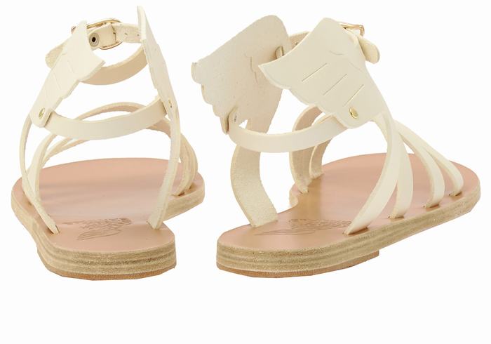 Sandali Con Cinturino Ancient Greek Sandals Ikaria Leather Donna Bianche | BTI8991WC