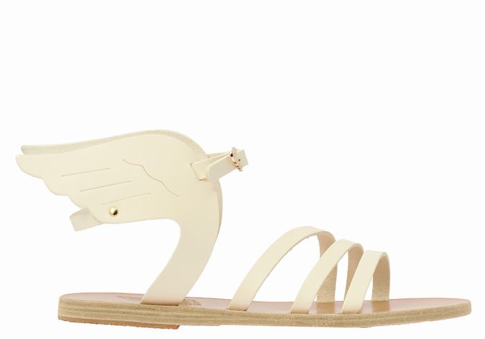 Sandali Con Cinturino Ancient Greek Sandals Ikaria Leather Donna Bianche | BTI8991WC