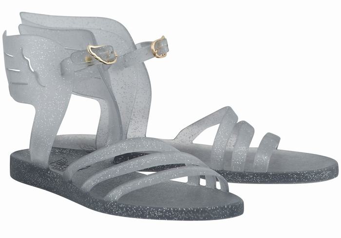 Sandali Con Cinturino Ancient Greek Sandals Ikaria Donna Grigie Argento | VFA2479FF