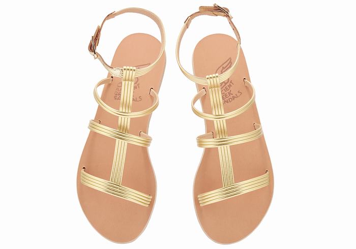 Sandali Con Cinturino Ancient Greek Sandals Frigia Donna Oro | LZV5986AK