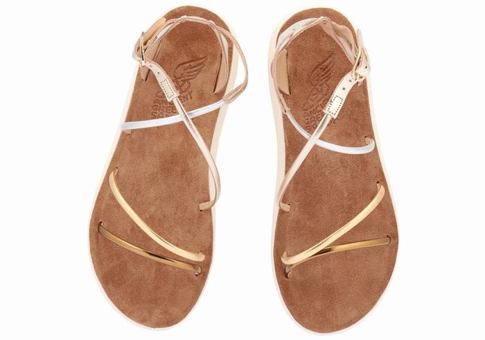 Sandali Con Cinturino Ancient Greek Sandals Anastasia Comfort Donna Bianche | OOU2612YB