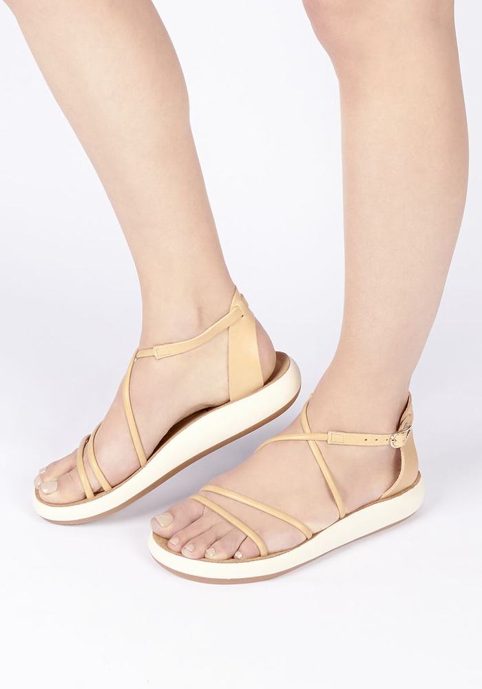 Sandali Con Cinturino Ancient Greek Sandals Anastasia Comfort Donna Bianche | OOU2612YB