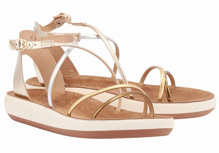 Sandali Con Cinturino Ancient Greek Sandals Anastasia Comfort Donna Bianche | OOU2612YB