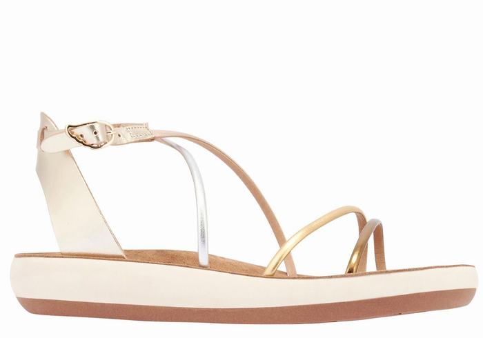 Sandali Con Cinturino Ancient Greek Sandals Anastasia Comfort Donna Bianche | OOU2612YB