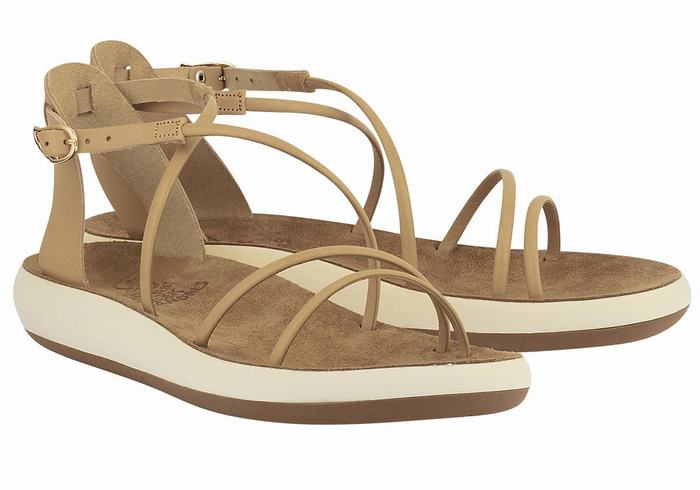 Sandali Con Cinturino Ancient Greek Sandals Anastasia Comfort Donna Beige | FPF230VG