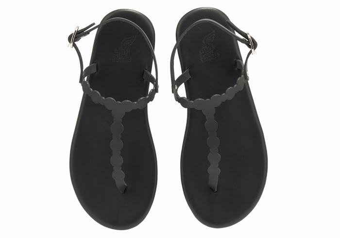 Sandali Con Cinturino Sul Retro Ancient Greek Sandals Velos Flip Flop Donna Nere | AXP8465UW