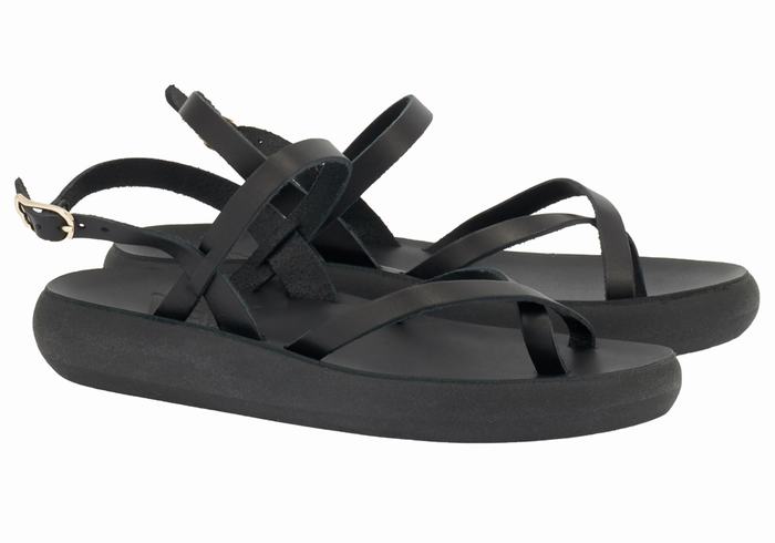 Sandali Con Cinturino Sul Retro Ancient Greek Sandals Tereza Comfort Donna Nere | CJU1362EQ