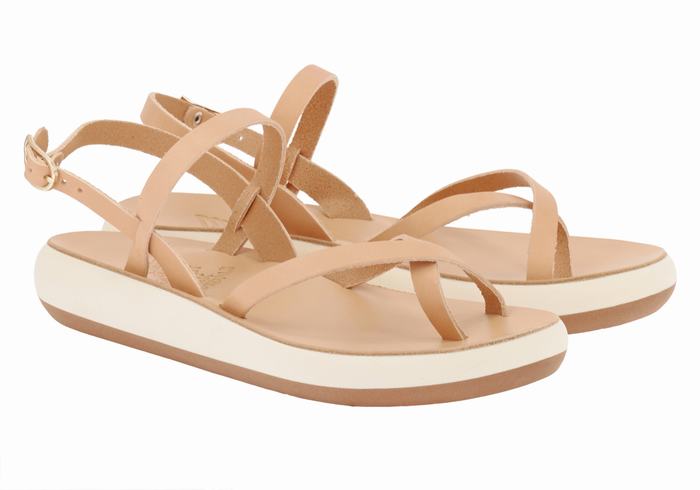 Sandali Con Cinturino Sul Retro Ancient Greek Sandals Tereza Comfort Donna Beige | ZJG9678KZ