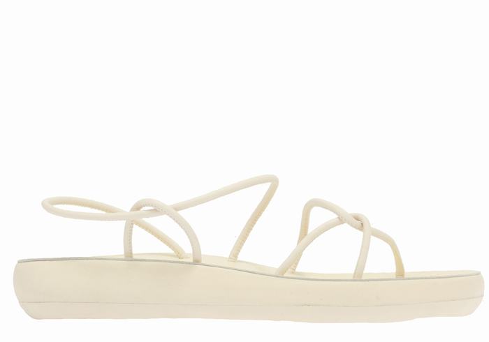 Sandali Con Cinturino Sul Retro Ancient Greek Sandals Taxidi Comfort Donna Bianche | EIQ158HN