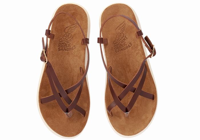 Sandali Con Cinturino Sul Retro Ancient Greek Sandals Semele Comfort Donna Caffè | CLK3095GR