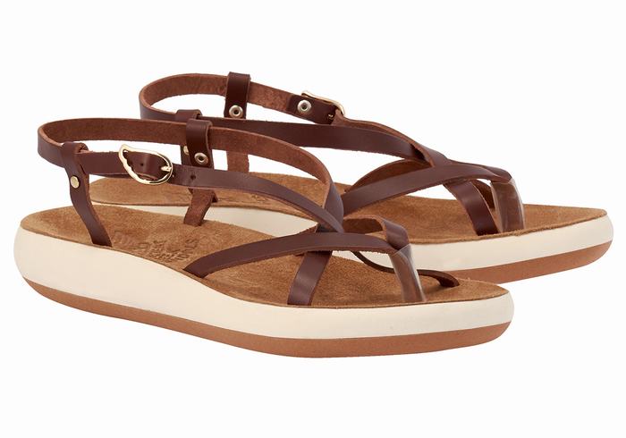 Sandali Con Cinturino Sul Retro Ancient Greek Sandals Semele Comfort Donna Caffè | CLK3095GR