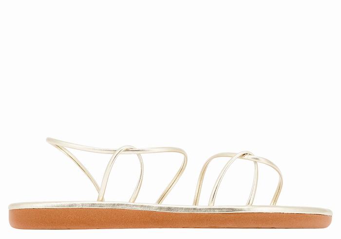 Sandali Con Cinturino Sul Retro Ancient Greek Sandals Proorismos Donna Oro Bianche | IIZ1559BE