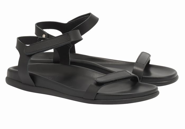 Sandali Con Cinturino Sul Retro Ancient Greek Sandals Poros Donna Nere | TXO1390PJ