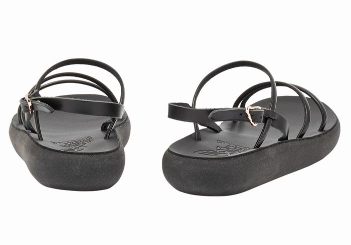 Sandali Con Cinturino Sul Retro Ancient Greek Sandals Polis Donna Nere | NDR2225XL