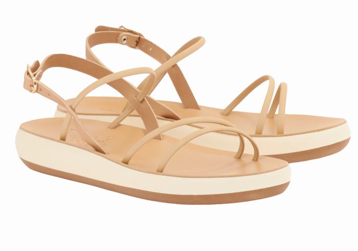 Sandali Con Cinturino Sul Retro Ancient Greek Sandals Polis Donna Beige | XTY1527AK