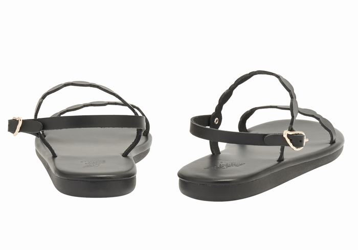 Sandali Con Cinturino Sul Retro Ancient Greek Sandals Orion Donna Nere | BAI1780VO