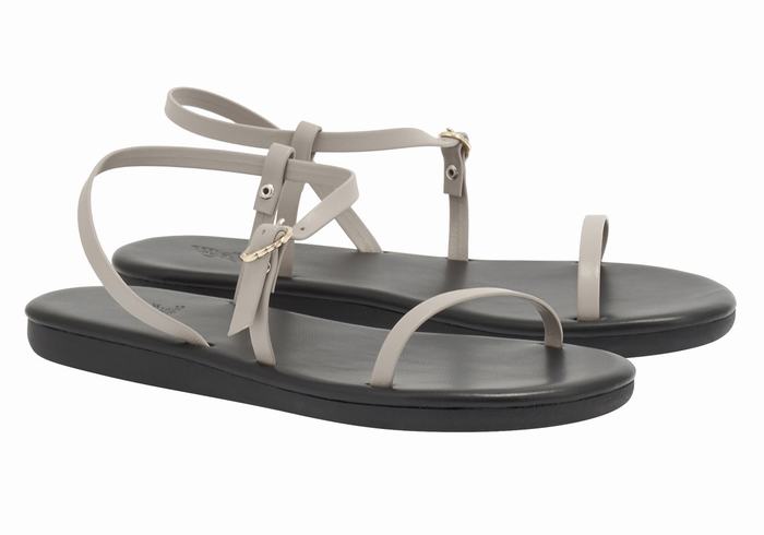 Sandali Con Cinturino Sul Retro Ancient Greek Sandals Niove Donna Grigie Marroni | SEW5272GI