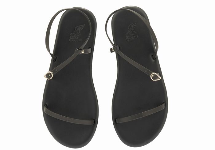 Sandali Con Cinturino Sul Retro Ancient Greek Sandals Niove Donna Nere | XDK5390IQ