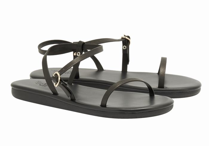 Sandali Con Cinturino Sul Retro Ancient Greek Sandals Niove Donna Nere | XDK5390IQ