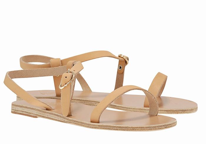 Sandali Con Cinturino Sul Retro Ancient Greek Sandals Niove Leather Donna Beige | IHN9637OR