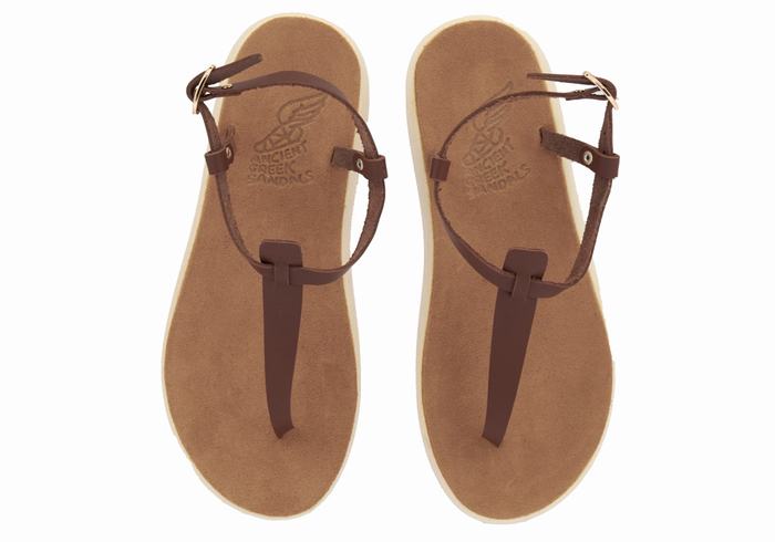 Sandali Con Cinturino Sul Retro Ancient Greek Sandals Lito Comfort Donna Caffè | WKB6943DA