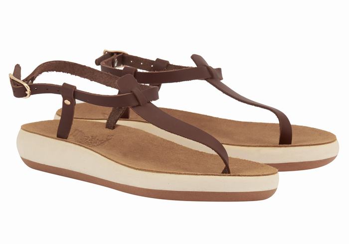 Sandali Con Cinturino Sul Retro Ancient Greek Sandals Lito Comfort Donna Caffè | WKB6943DA