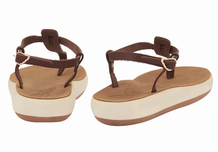 Sandali Con Cinturino Sul Retro Ancient Greek Sandals Lito Comfort Donna Caffè | WKB6943DA