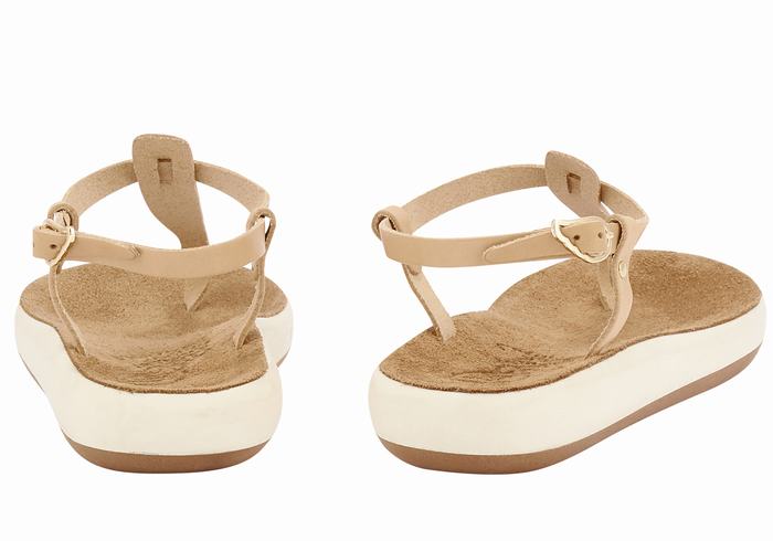 Sandali Con Cinturino Sul Retro Ancient Greek Sandals Lito Comfort Donna Beige | FPF7465SJ