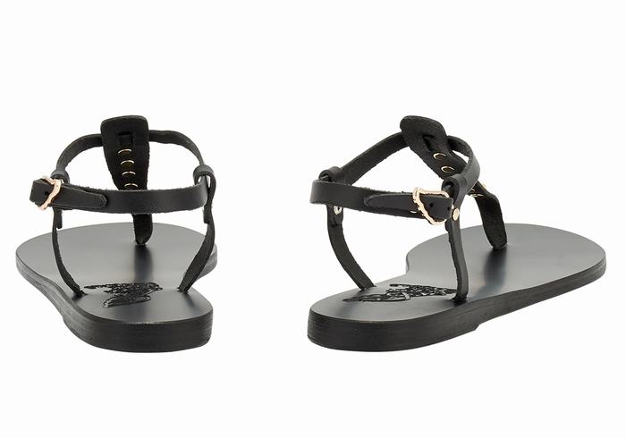 Sandali Con Cinturino Sul Retro Ancient Greek Sandals Lito Bee Donna Nere | FHW9179DQ