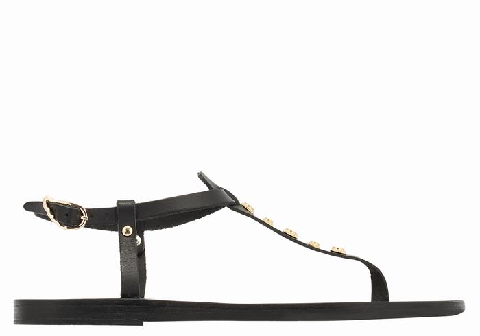 Sandali Con Cinturino Sul Retro Ancient Greek Sandals Lito Bee Donna Nere | FHW9179DQ