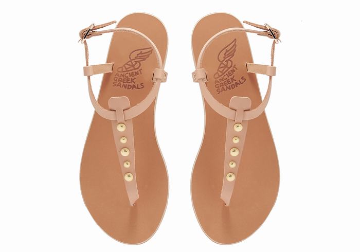 Sandali Con Cinturino Sul Retro Ancient Greek Sandals Lito Bee Donna Beige | RXJ5258NV