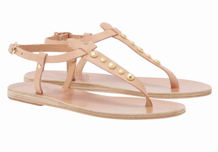 Sandali Con Cinturino Sul Retro Ancient Greek Sandals Lito Bee Donna Beige | RXJ5258NV