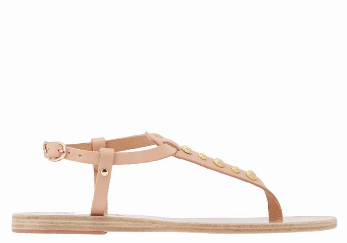 Sandali Con Cinturino Sul Retro Ancient Greek Sandals Lito Bee Donna Beige | RXJ5258NV