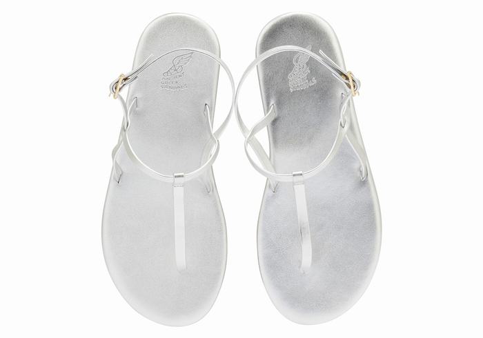 Sandali Con Cinturino Sul Retro Ancient Greek Sandals Lito Flip Flop Donna Argento | PIJ1034JQ