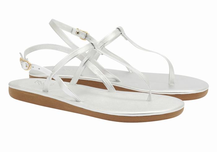 Sandali Con Cinturino Sul Retro Ancient Greek Sandals Lito Flip Flop Donna Argento | PIJ1034JQ