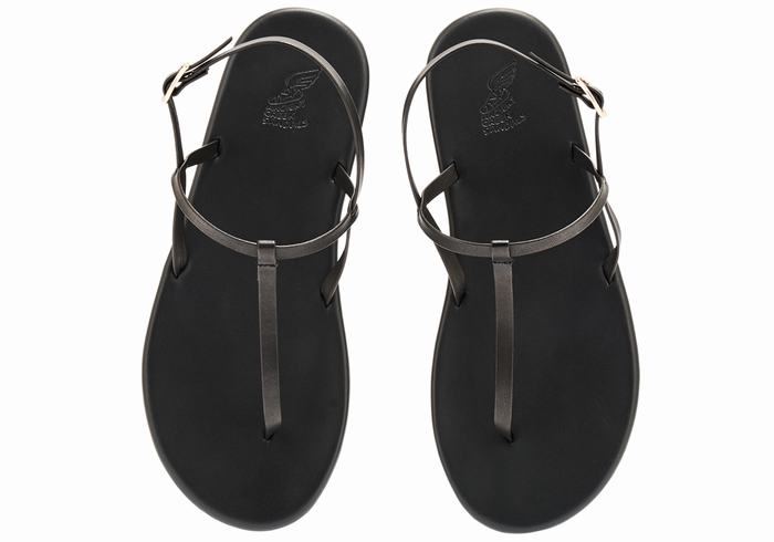 Sandali Con Cinturino Sul Retro Ancient Greek Sandals Lito Flip Flop Donna Nere | JDW3429GA