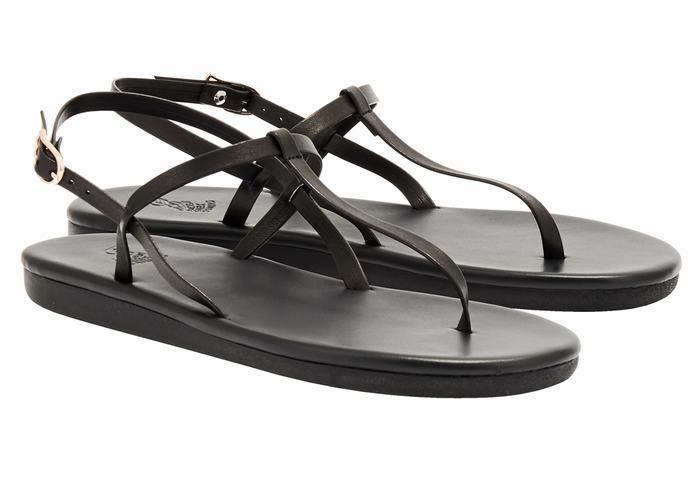 Sandali Con Cinturino Sul Retro Ancient Greek Sandals Lito Flip Flop Donna Nere | JDW3429GA