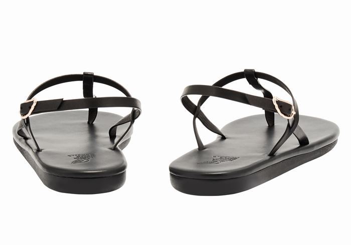 Sandali Con Cinturino Sul Retro Ancient Greek Sandals Lito Flip Flop Donna Nere | JDW3429GA