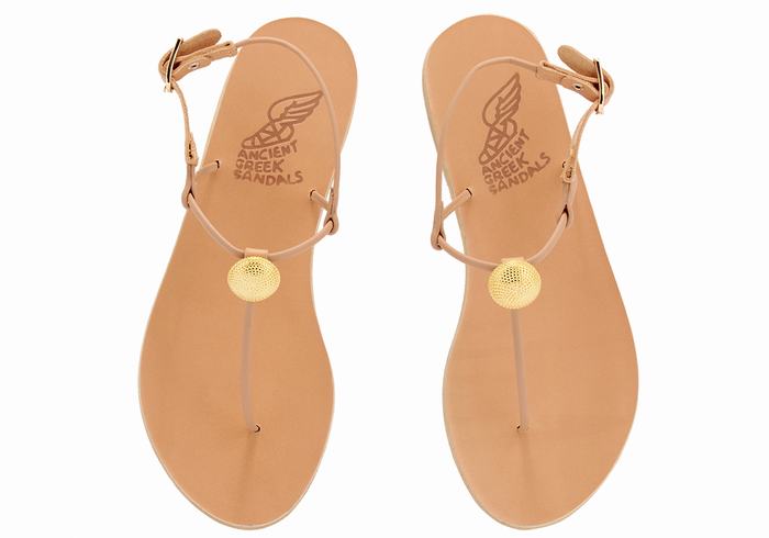 Sandali Con Cinturino Sul Retro Ancient Greek Sandals Dimitra Flip Flop Donna Beige | SCC9719WI