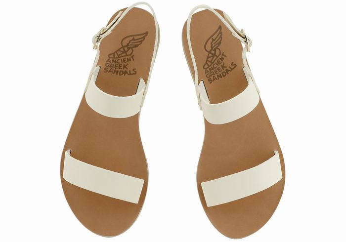 Sandali Con Cinturino Sul Retro Ancient Greek Sandals Clio Donna Bianche | VHF1079ZP