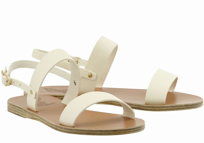 Sandali Con Cinturino Sul Retro Ancient Greek Sandals Clio Donna Bianche | VHF1079ZP