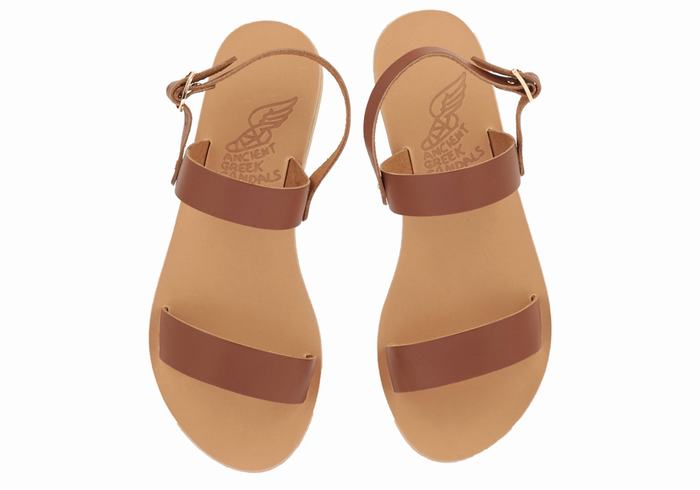 Sandali Con Cinturino Sul Retro Ancient Greek Sandals Clio Donna Marroni Scuro | QNN6391IK