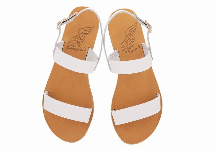 Sandali Con Cinturino Sul Retro Ancient Greek Sandals Clio Donna Bianche | BHS9760RR