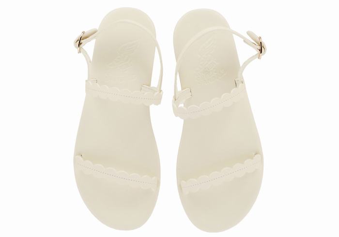 Sandali Con Cinturino Sul Retro Ancient Greek Sandals Aroula Donna Bianche | ZLU2513NH