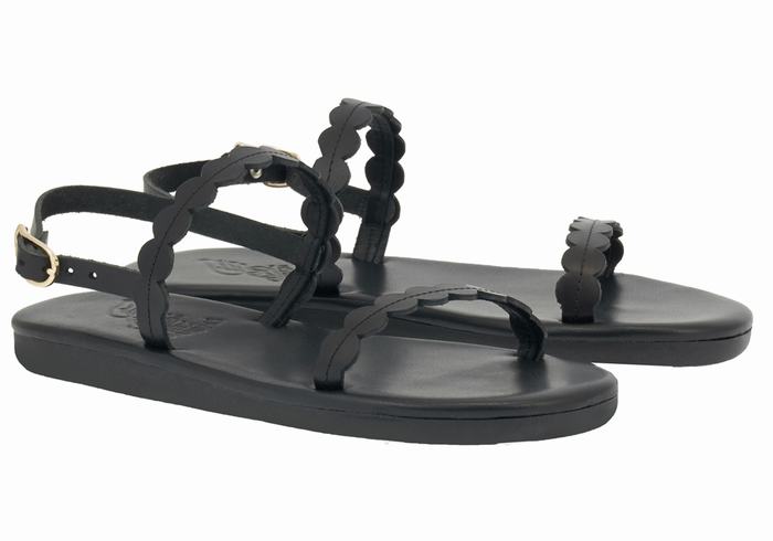 Sandali Con Cinturino Sul Retro Ancient Greek Sandals Aroula Donna Nere | UIE526KS