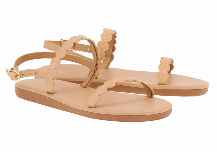 Sandali Con Cinturino Sul Retro Ancient Greek Sandals Aroula Donna Beige | GPW6653AO