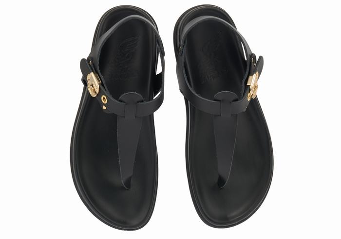 Sandali Con Cinturino Sul Retro Ancient Greek Sandals Alki Flip Flop Donna Nere | AXY8948UR