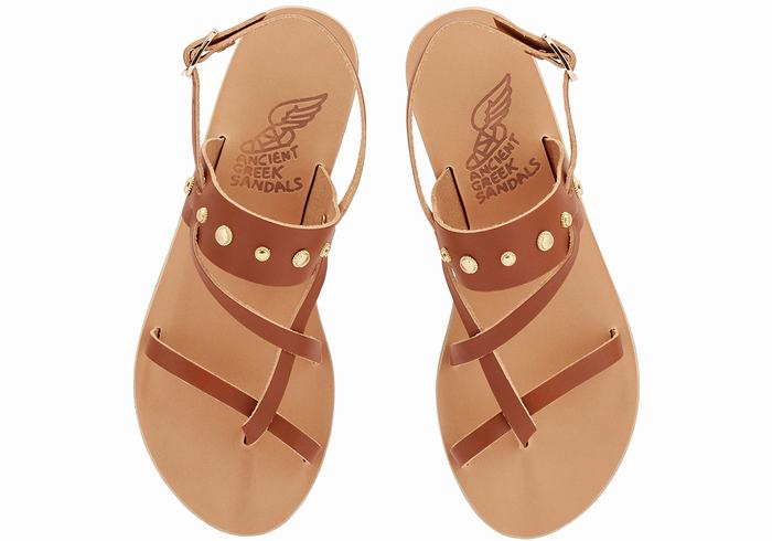 Sandali Con Cinturino Sul Retro Ancient Greek Sandals Alethea Bee Donna Marroni Scuro | ODN7799EZ