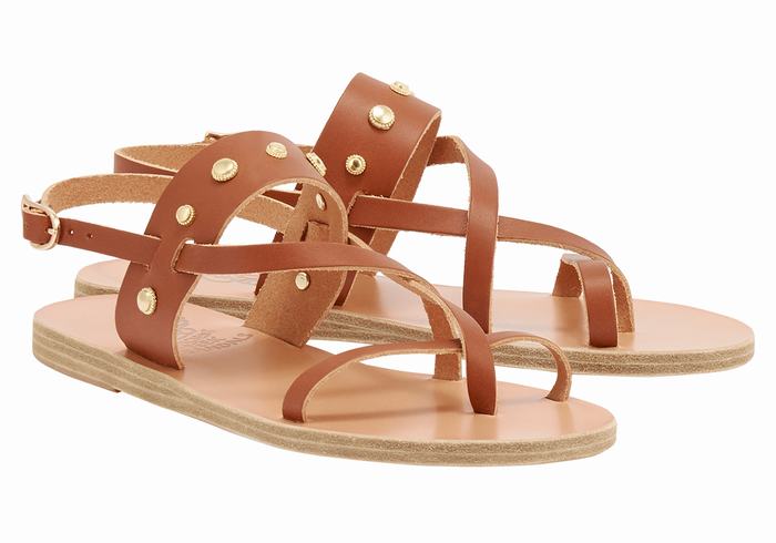 Sandali Con Cinturino Sul Retro Ancient Greek Sandals Alethea Bee Donna Marroni Scuro | ODN7799EZ